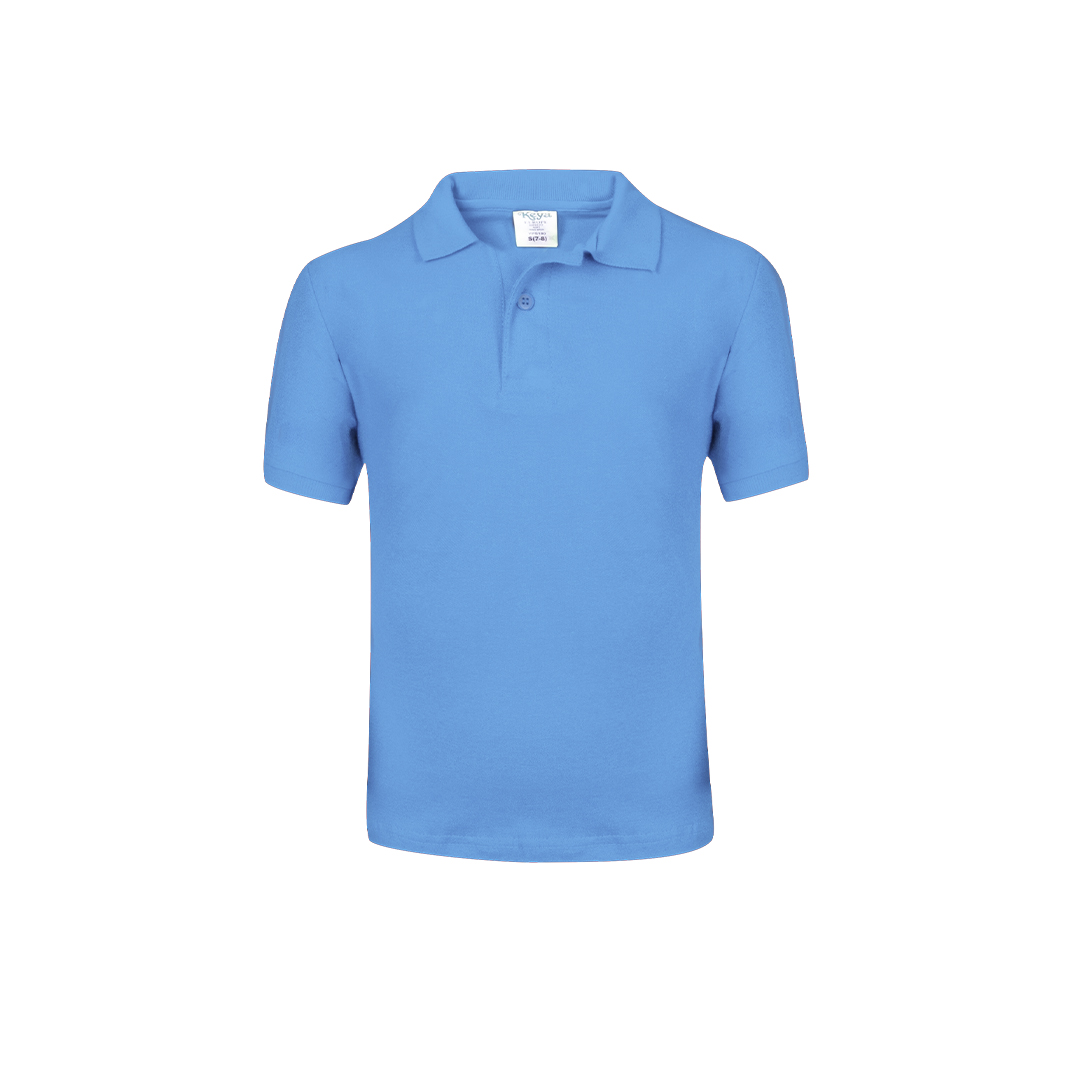 polo azul claro niño