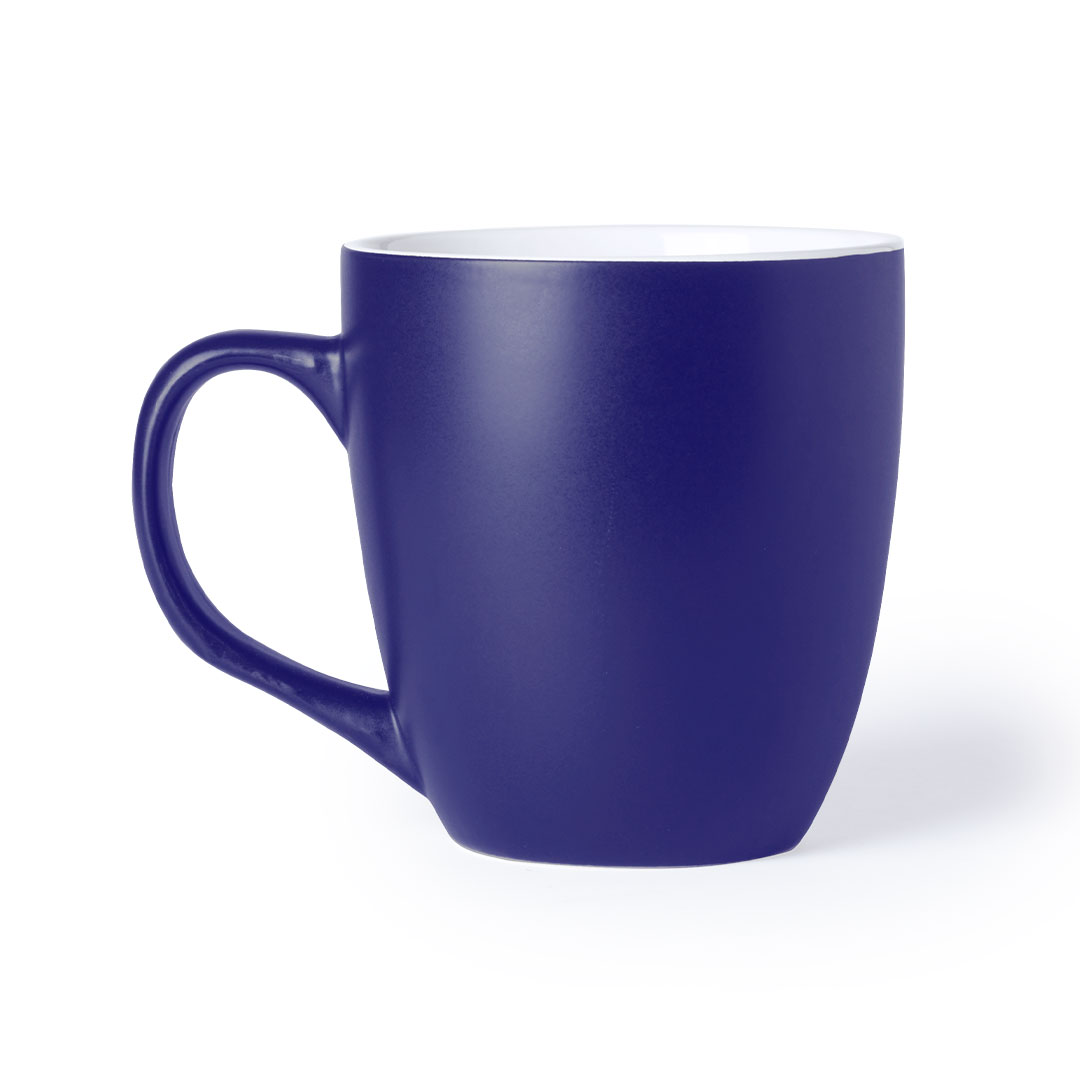 Taza De Cerámica Polaca Hecha A Mano, 295 Ml, Azul. Apta Para Microondas Y Lavavajillas.